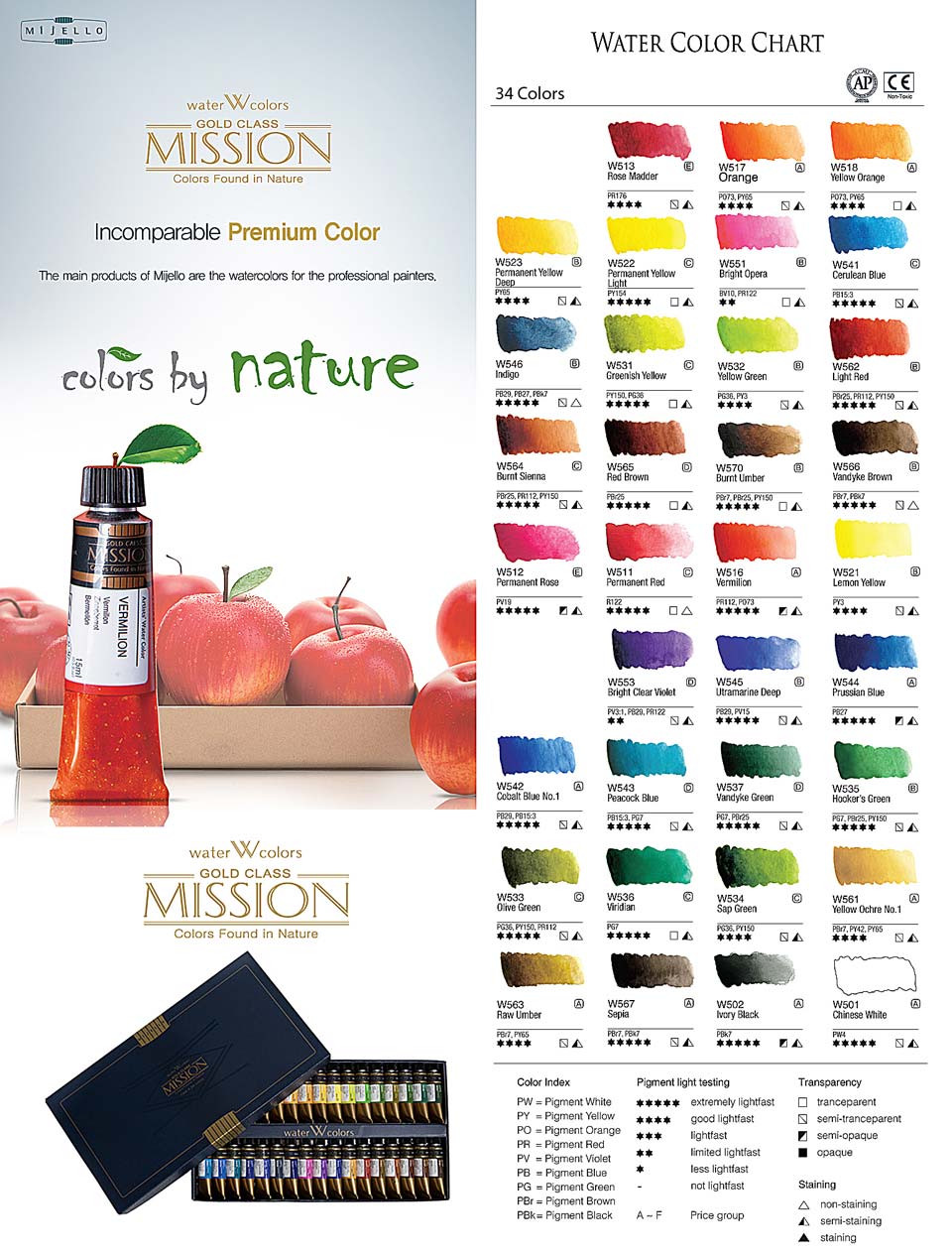 MWC-1534-Top enhält 34 Farben zu 15ml